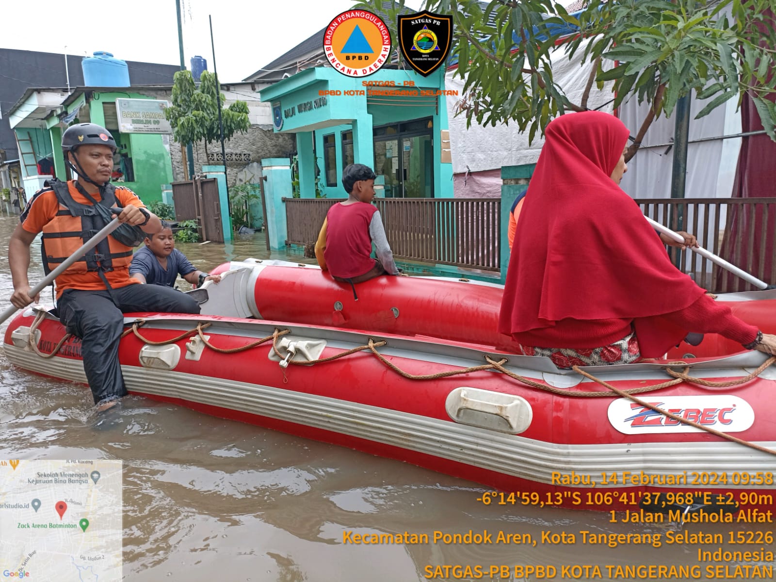 Dilanda Banjir, 14 TPS di Tangsel Gelar Pemilu Lanjutan