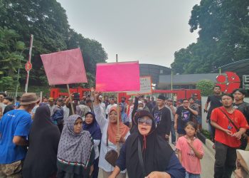 Warga Tangsel Demo Gedung BRIN, Tolak Penutupan Akses Jalan di Tangsel