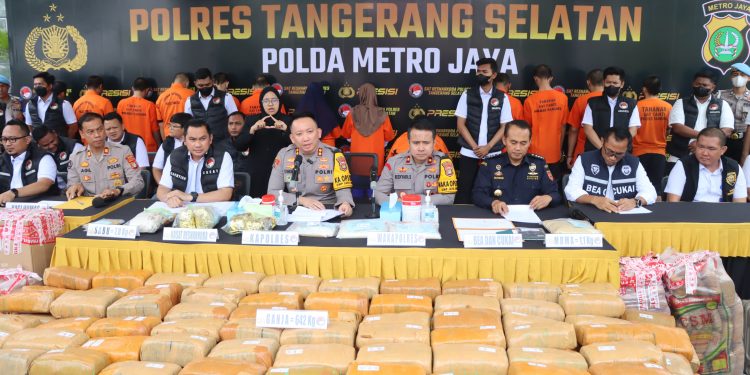Jaringan Narkoba Lintas Pulau dan Negara Dibongkar Polres Tangsel, 15 Pelaku Diringkus