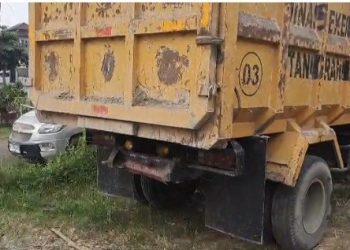 Truk Dinas SDABMBK Diduga Kenakan Plat Nomor Palsu
