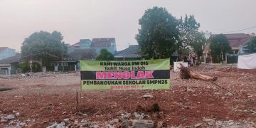 Kisruh Pembangunan SMPN 25 Tangsel Memanas, Warga Mulai Diadu Domba