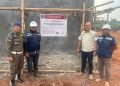 PBG Belum Terbit, Pol PP Segel Gardu Proyek Pool Taksi Listrik di Tangsel