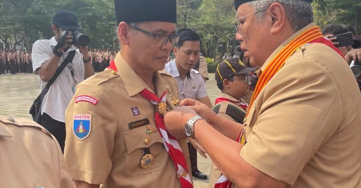 Kepala SMPN 10 Tangsel Raih Pancawarsa I, Dorong Pramuka Jadi Pembentukan Karakter Siswa