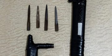 Amankan Terduga Pelaku Curanmor, Polsek Kelapa Dua Sita Kunci T Hingga Sajam